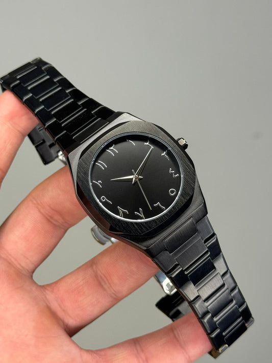 Stainless Steel Arabic Aura Watch